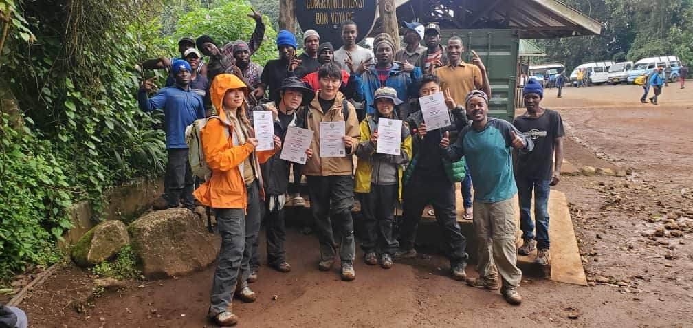 Mweka Camp to Mweka Gate – Moshi